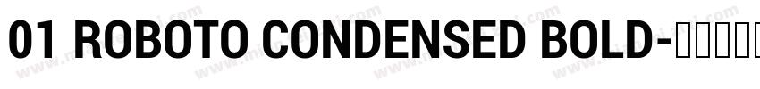 01 ROBOTO CONDENSED BOLD字体转换